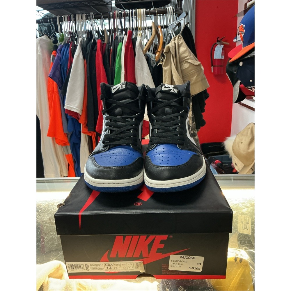 Nike Air Jordan 1 Retro OG High Royal Toe 555088-041 Mens Size 13